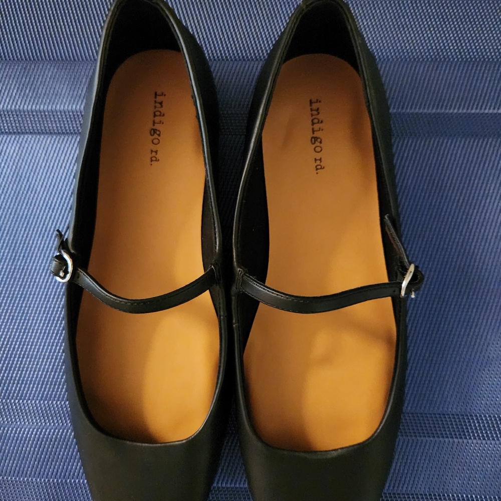 Indigo Classic Black Flats
